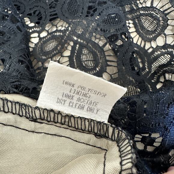 Vintage Y2K Delia's Dress Women Size 5 XS Black Lace Strapless Cocktail Party - Picture 13 of 14